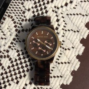 Michael Kors tortoise watch